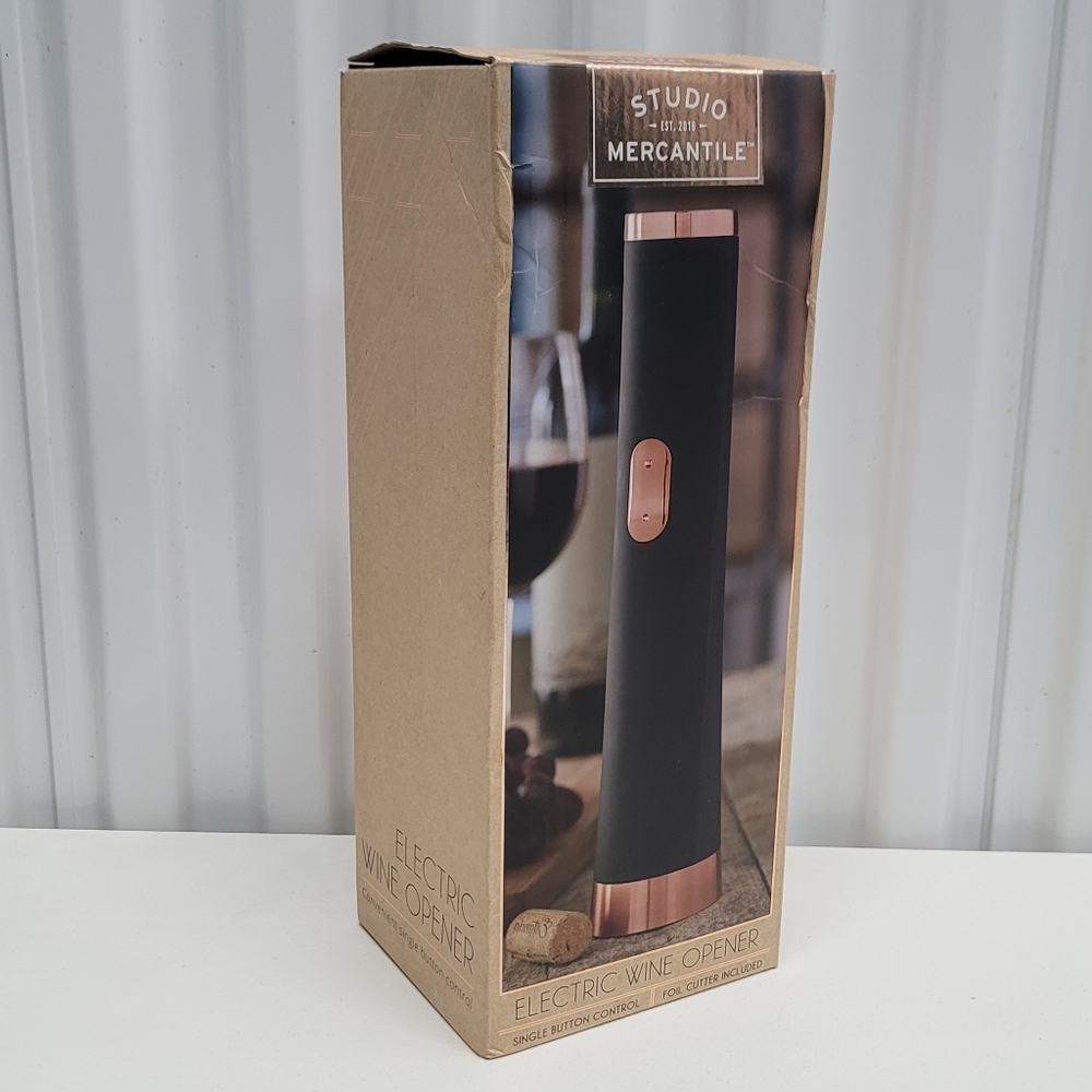 Electric Wine Opener Studio Mercantile 159829 Single Button Control Foil Cutter
